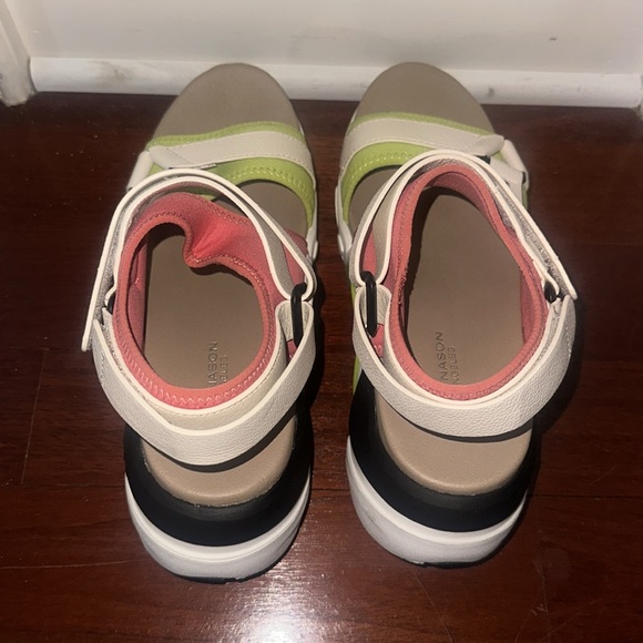 EUC Skechers Colorful chunky platform sandals by Mark Nason size 9 🩷💚🤍 - Picture 2 of 5